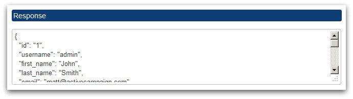 Screenshot of API Explorer