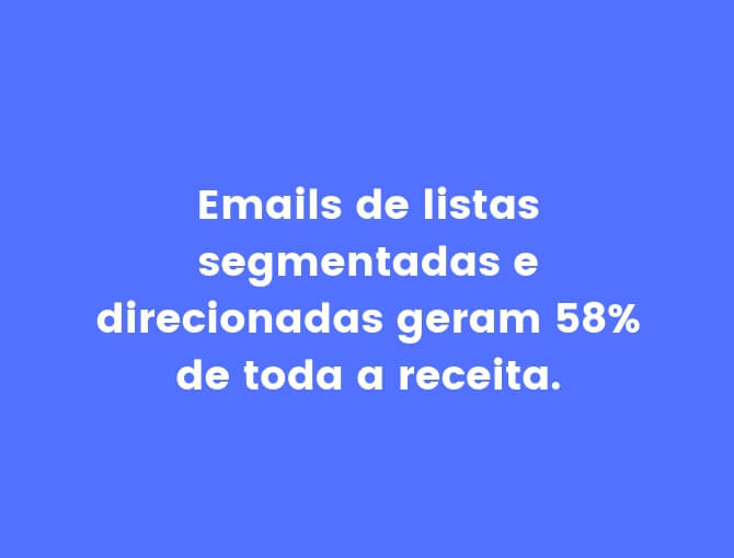 email marketing lista segmentada estatística
