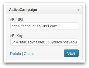 Screenshot of WordPress Widgets section
