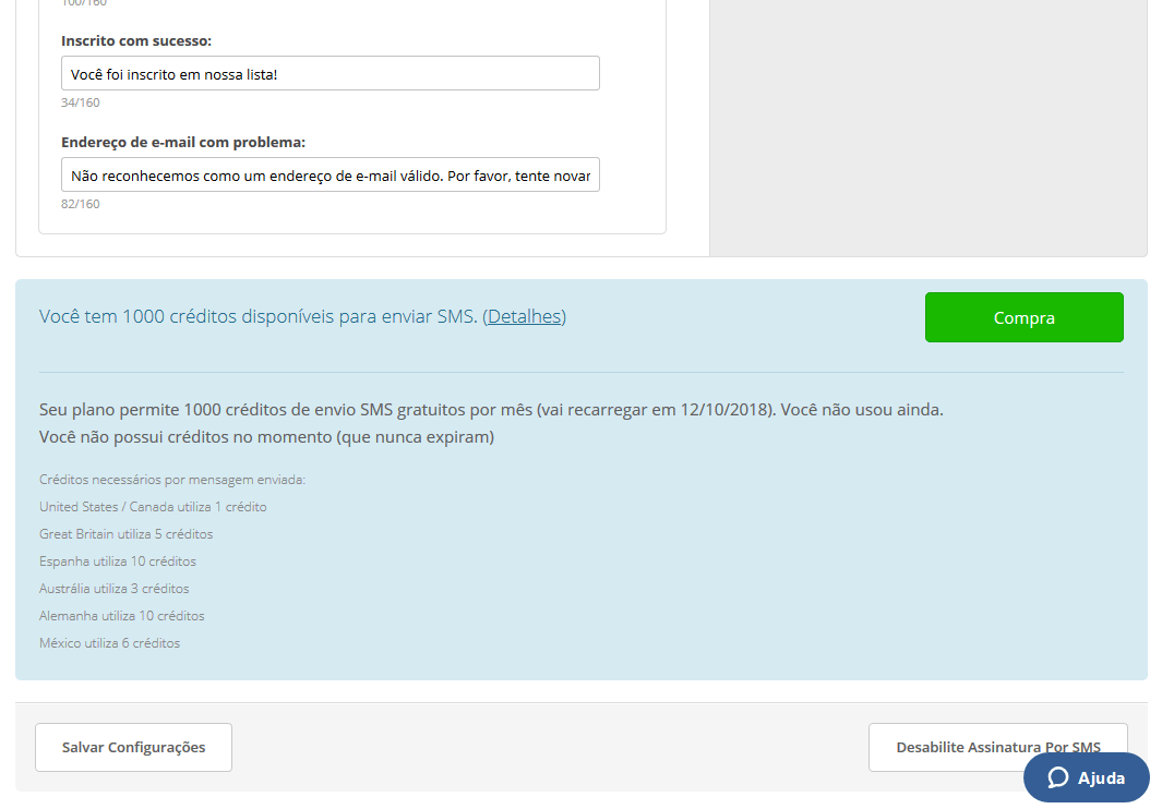 Ferramenta para SMS Marketing