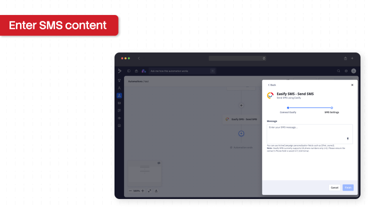 ActiveCampaign & Easify SMS