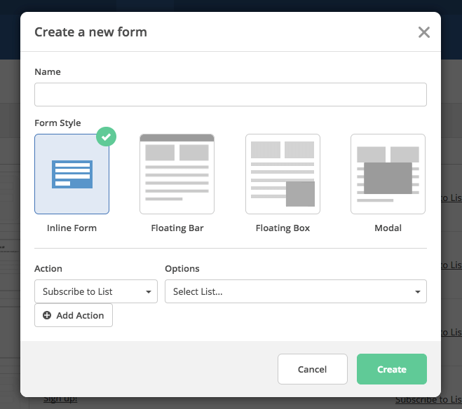 kage tvivl knap Form Styles: 4 Ways to Create Forms - ActiveCampaign