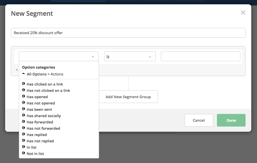 Using the Segment Builder in ActiveCampaign