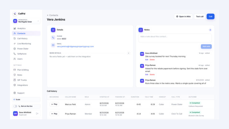ActiveCampaign & CallPal