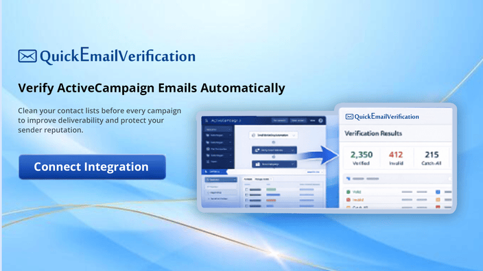 ActiveCampaign & QuickEmailVerification