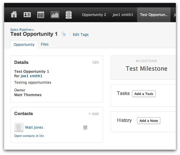 Example Capsule Opportunity page