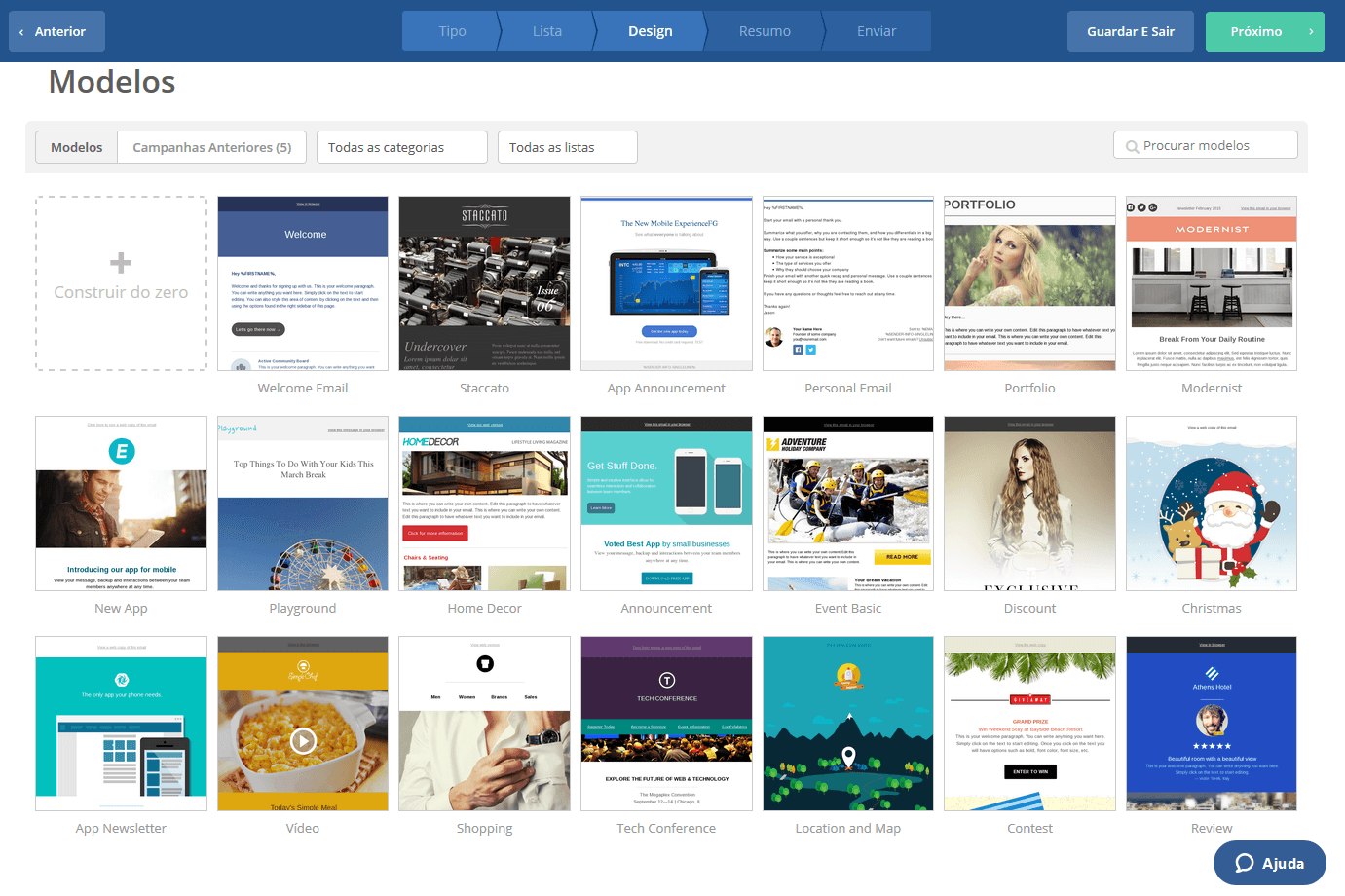modelos de email marketing para criar campanhas