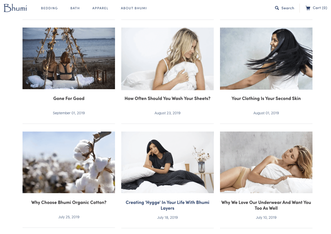 Bhumi organic cotton blog