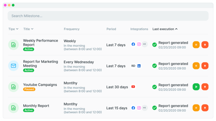 ActiveCampaign & Reportei