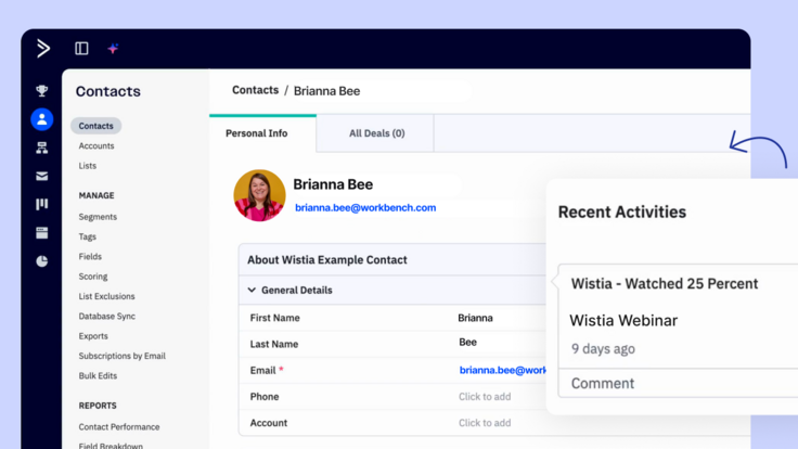 ActiveCampaign & Wistia