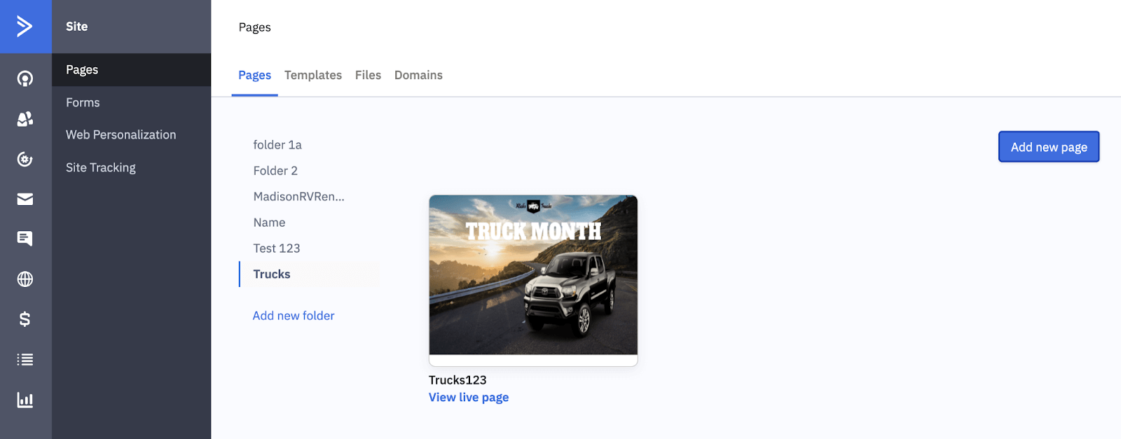 ActiveCampaign landing pages