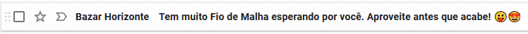 melhor email marketing emoji no título