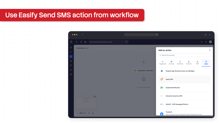 ActiveCampaign & Easify SMS